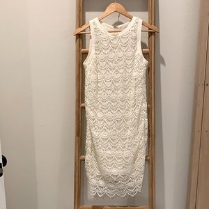 Loft White Lace Dress